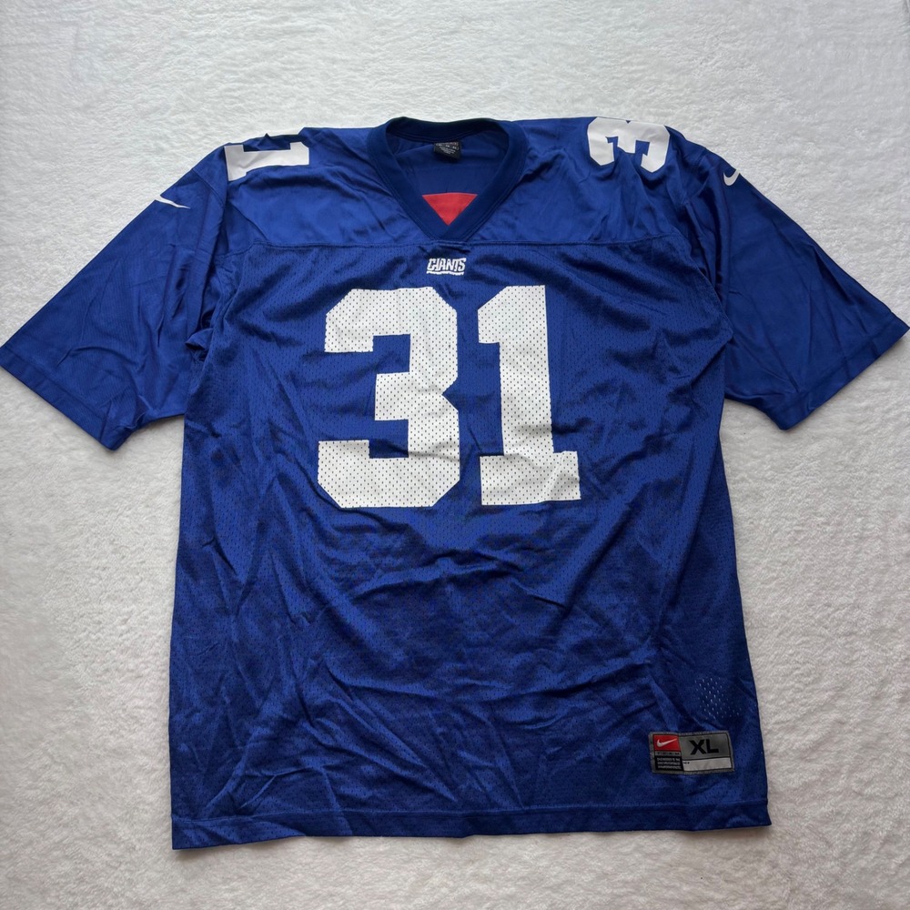 Nike New York Giants Jason Sehorn 31 Jersey Mens XL Blue Vintage NFL Football